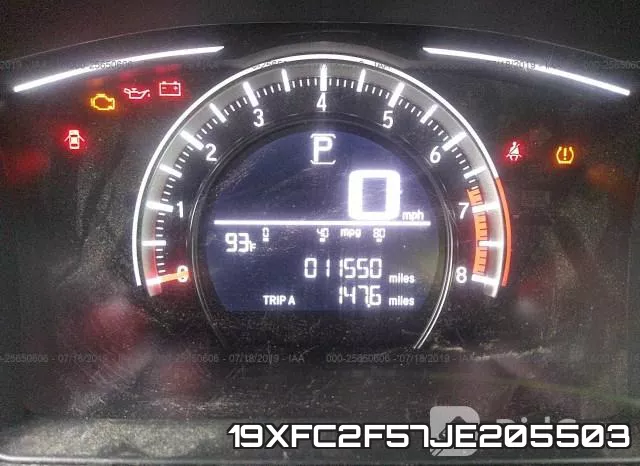 19XFC2F57JE205503 фото 8