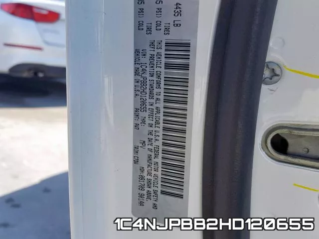 1C4NJPBB2HD120655 фото 2