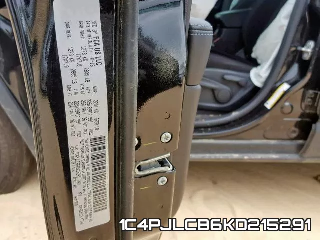 1C4PJLCB6KD215291 фото 2