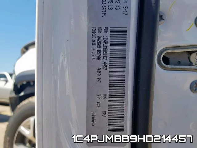 1C4PJMBB9HD214457 фото 2