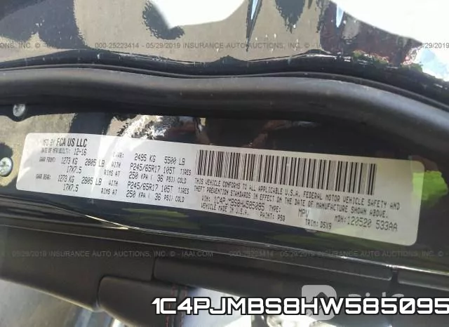 1C4PJMBS8HW585095 фото 10