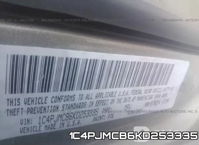 1C4PJMCB6KD253335 фото 10