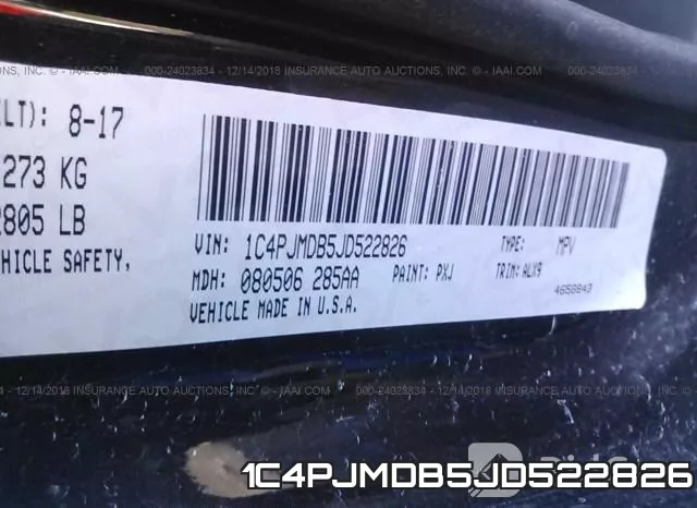 1C4PJMDB5JD522826 фото 10