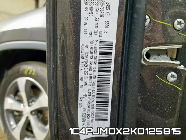 1C4PJMDX2KD125815 фото 2