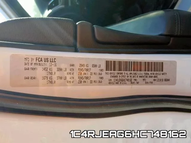 1C4RJEAG6HC748162 фото 2