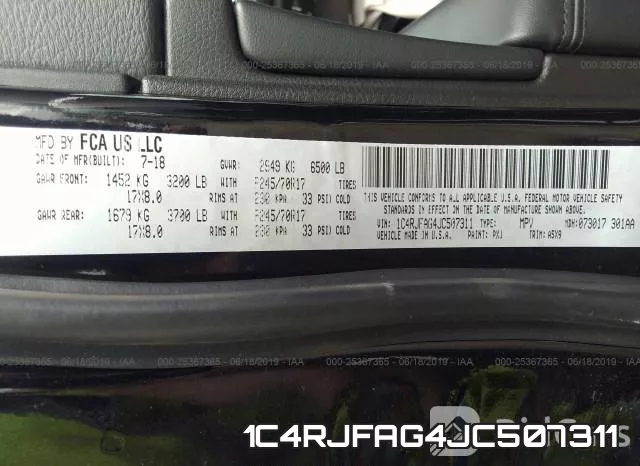 1C4RJFAG4JC507311 фото 10