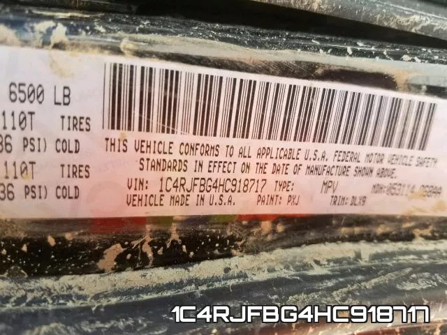 1C4RJFBG4HC918717 фото 2
