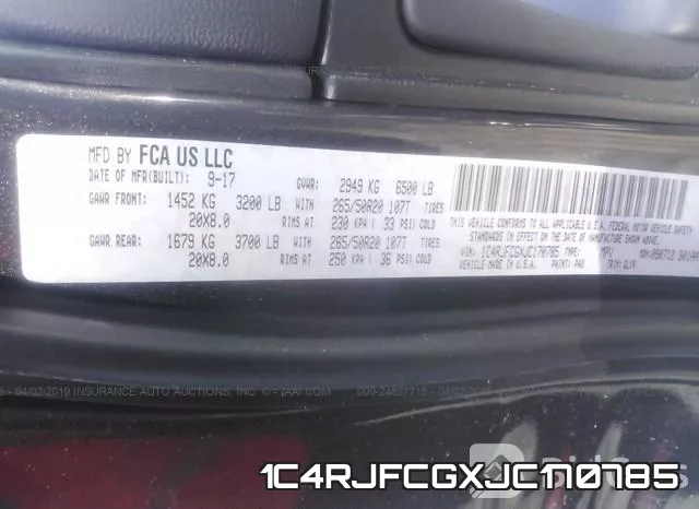 1C4RJFCGXJC170785 фото 10
