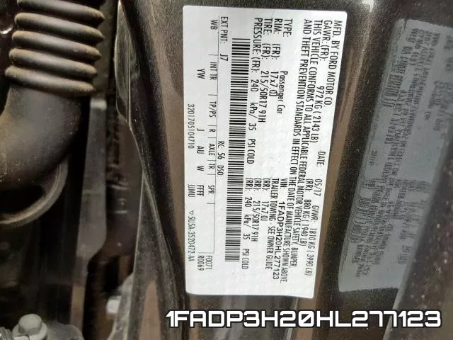 1FADP3H20HL277123 фото 2