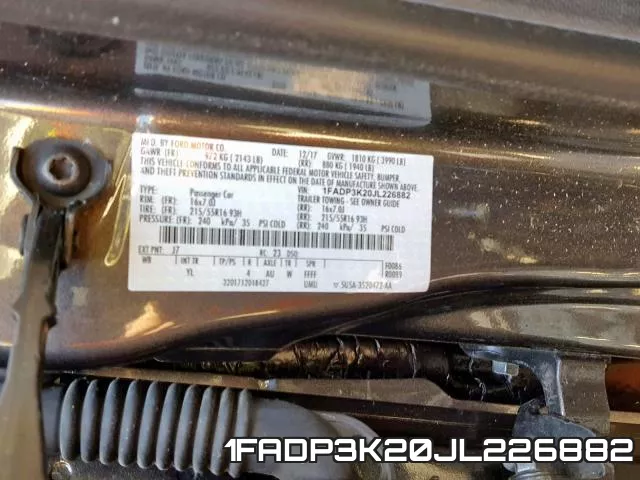 1FADP3K20JL226882 фото 2