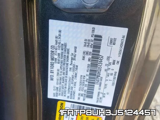 1FATP8UH3J5124457 фото 2