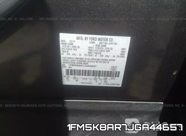 1FM5K8AR7JGA44657 фото 10