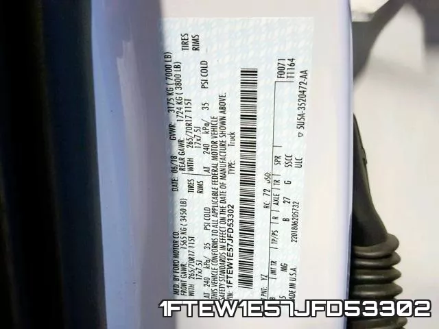 1FTEW1E57JFD53302 фото 2