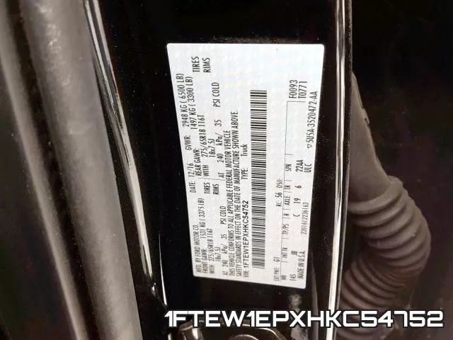 1FTEW1EPXHKC54752 фото 2