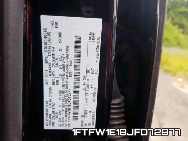 1FTFW1E18JFD72877 фото 2