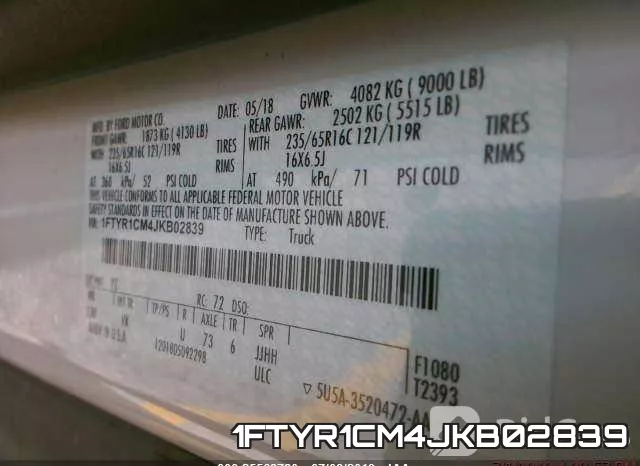 1FTYR1CM4JKB02839 фото 10