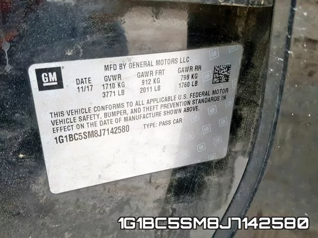 1G1BC5SM8J7142580 фото 2