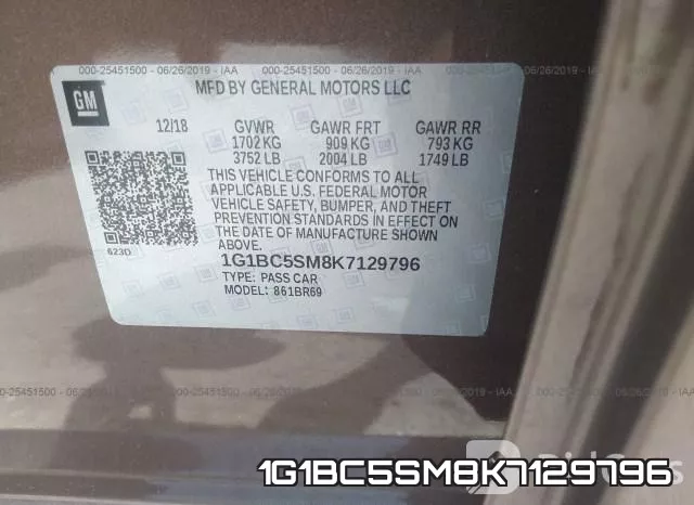 1G1BC5SM8K7129796 фото 10
