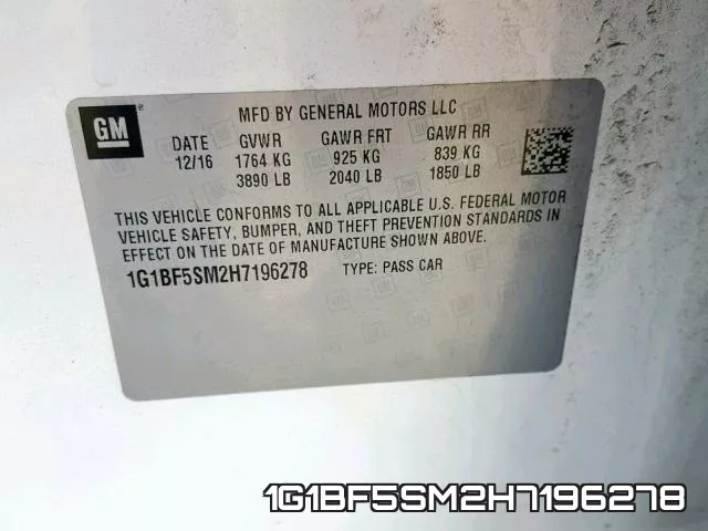 1G1BF5SM2H7196278 фото 2