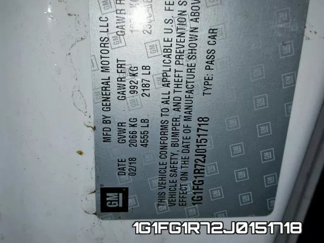 1G1FG1R72J0151718 фото 2