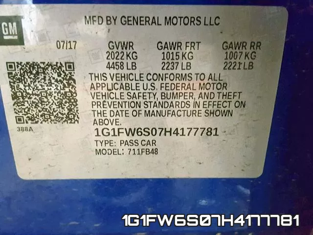 1G1FW6S07H4177781 фото 2