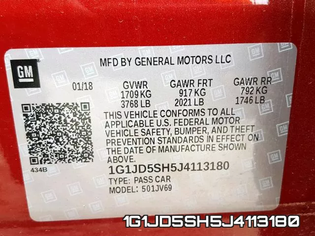 1G1JD5SH5J4113180 фото 2