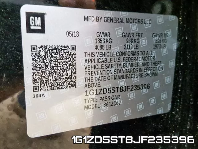1G1ZD5ST8JF235396 фото 2