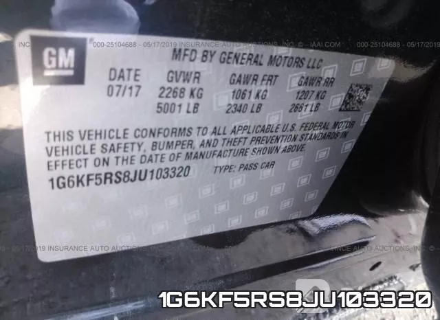 1G6KF5RS8JU103320 фото 10
