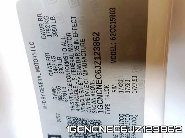 1GCNCNEC6JZ123862 фото 2