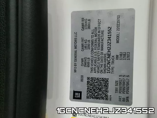 1GCNCNEH2JZ341552 фото 2