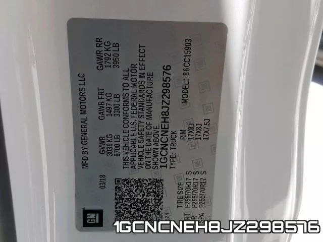 1GCNCNEH8JZ298576 фото 2