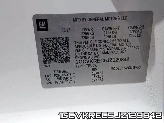 1GCVKREC5JZ129842 фото 2