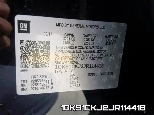 1GKS1CKJ2JR114418 фото 2