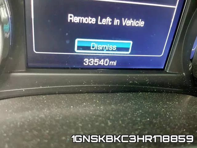 1GNSKBKC3HR178859 фото 9