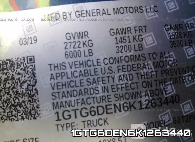 1GTG6DEN6K1263440 фото 10