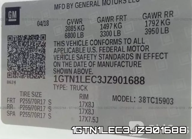 1GTN1LEC3JZ901688 фото 10