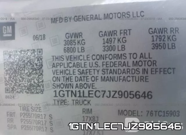 1GTN1LEC7JZ905646 фото 10