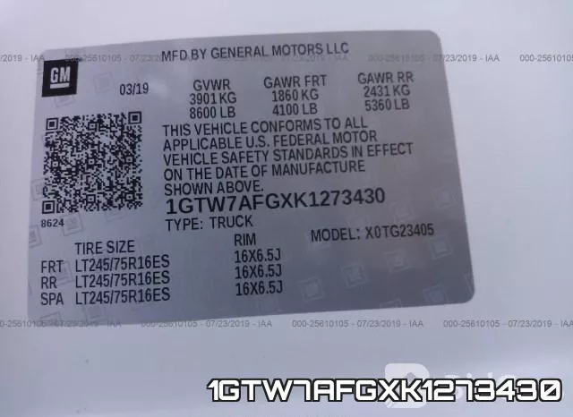 1GTW7AFGXK1273430 фото 10
