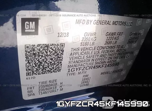 1GYFZCR45KF145990 фото 10