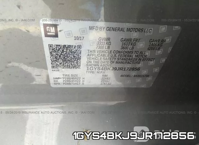 1GYS4BKJ9JR172856 фото 10