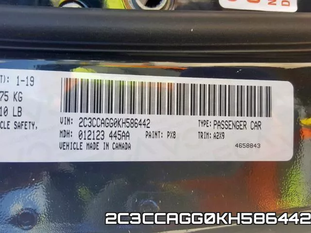 2C3CCAGG0KH586442 фото 2