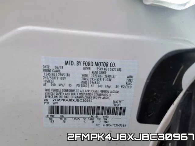 2FMPK4J8XJBC30967 фото 2