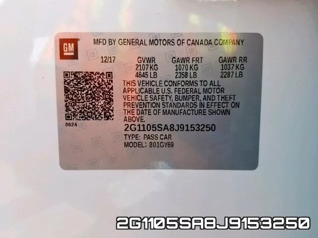 2G1105SA8J9153250 фото 2