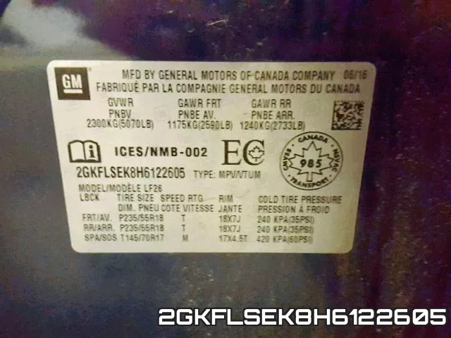 2GKFLSEK8H6122605 фото 2