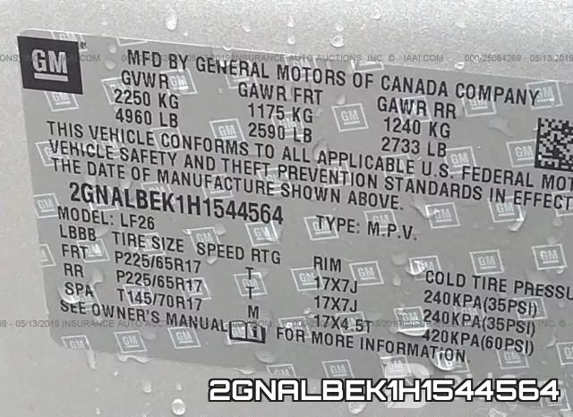 2GNALBEK1H1544564 фото 10