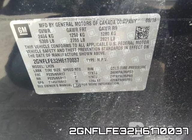 2GNFLFE32H6170037 фото 10