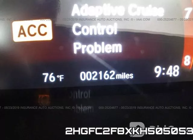 2HGFC2F8XKH505053 фото 8
