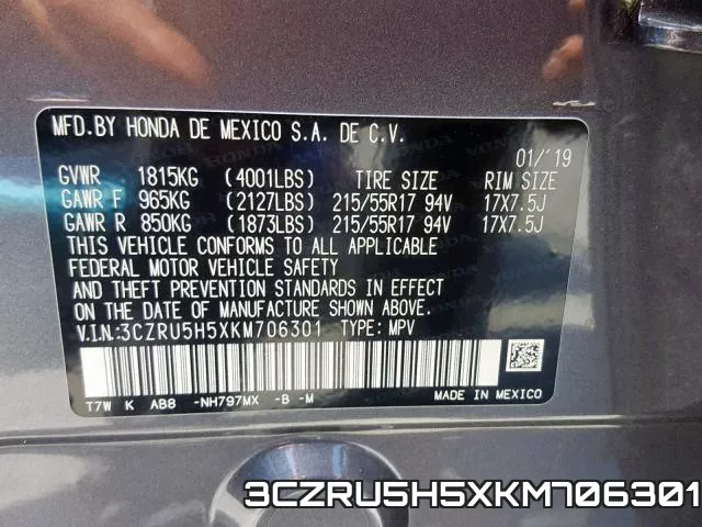 3CZRU5H5XKM706301 фото 2