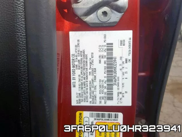 3FA6P0LU0HR323941 фото 2