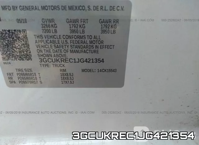 3GCUKREC1JG421354 фото 10